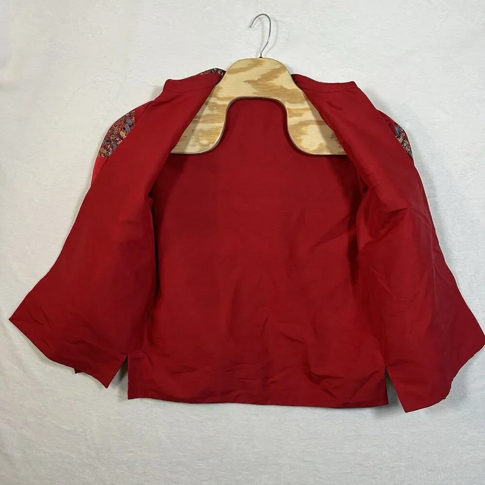 Vintage Brocade Satin Reversible Jacket Women’s Size Medium Chest 22” Asia‎ - Picture 7 of 8